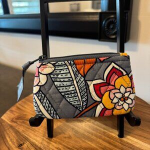 Vera Bradley Tropical Evening Quilted Pouch Cosmetic Bag / Coin Purse